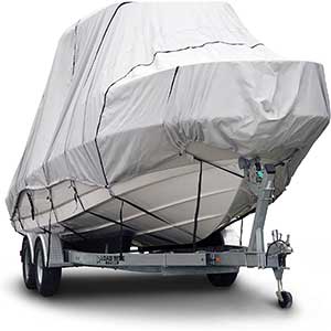 Budge T Top Boat Cover | Multi Resistance | 24′ to 26′ | Gray
