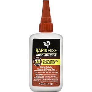 DAP Rapid Fuse Glue for Cutting Boards | Fast-Dry | 4oz
