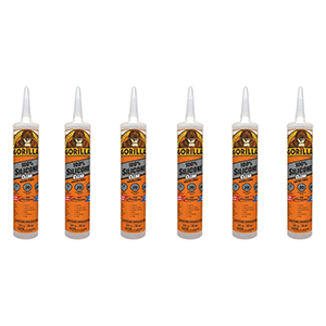 Gorilla Clear Removable Caulk Silicone-based Waterproof 10oz